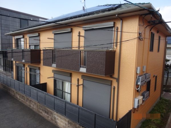 名古屋市中川区 アパート 外壁塗装施工事例　リフォームスタジオニシヤマ